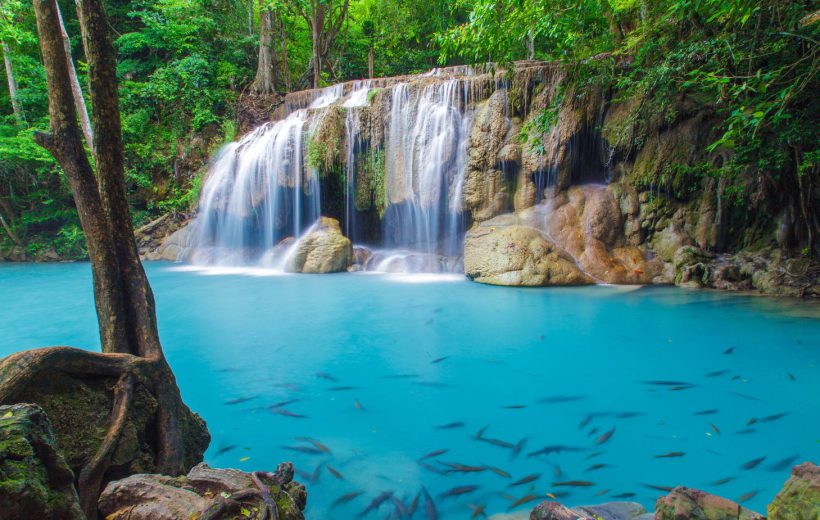 Kanchanaburi Full Day Tour: River Kwai and Erawan Falls